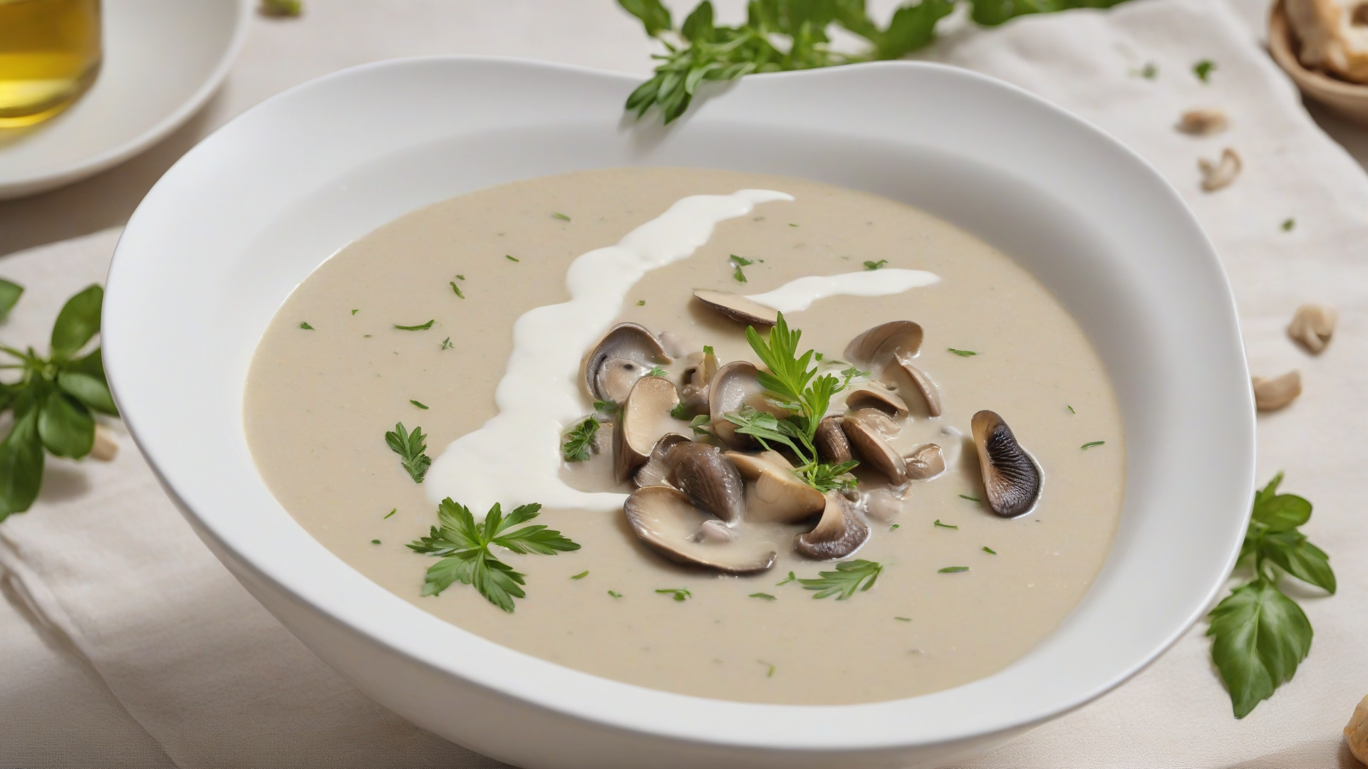 vellutata di funghi